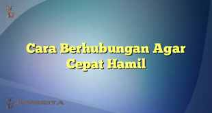 Cara Berhubungan Agar Cepat Hamil