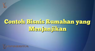 Contoh Bisnis Rumahan yang Menjanjikan